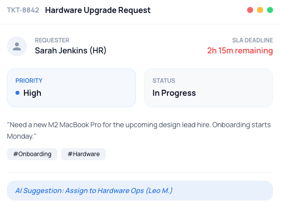 service desk para gestão de tickets